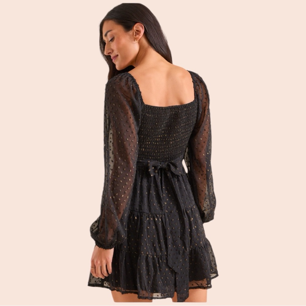 NWT Altar'd State Dekota Clip Dot Dress - Picture 6 of 7